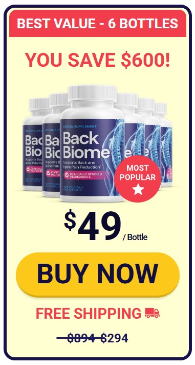 backbiome 6bottle price 1